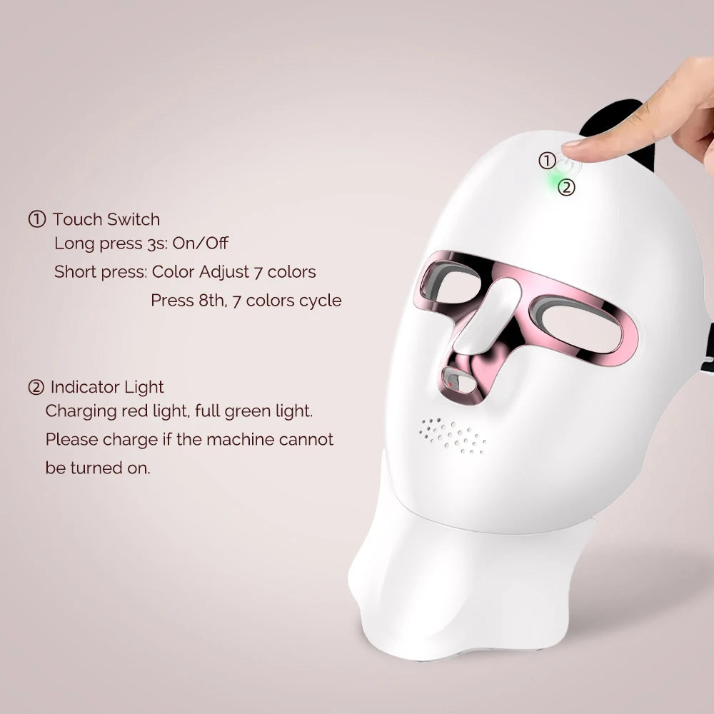 LumiGlow LED Light Therapy Face Mask
