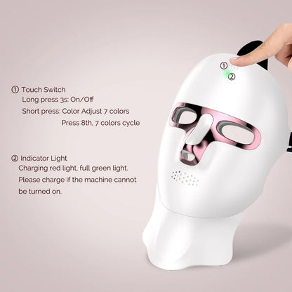 LumiGlow LED Light Therapy Face Mask