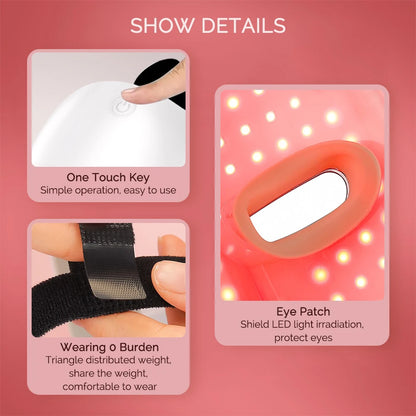 LumiGlow LED Light Therapy Face Mask