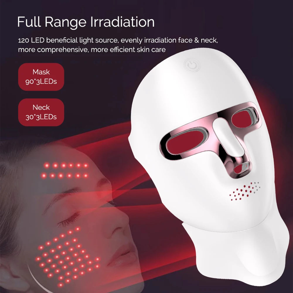 LumiGlow LED Light Therapy Face Mask