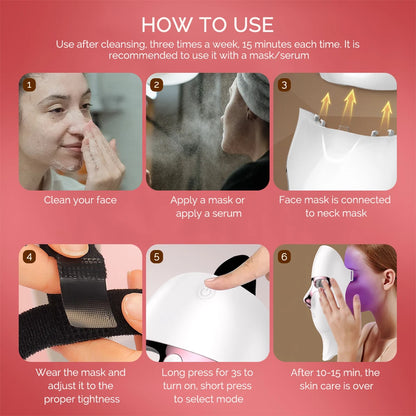 LumiGlow LED Light Therapy Face Mask